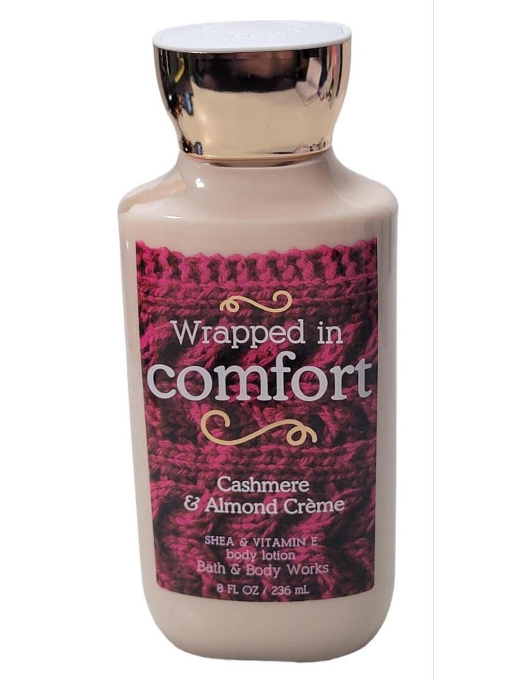 Bath & Body Works Wrapped in Comfort Cashmere & Almond Creme Body Lotion 8oz HTF